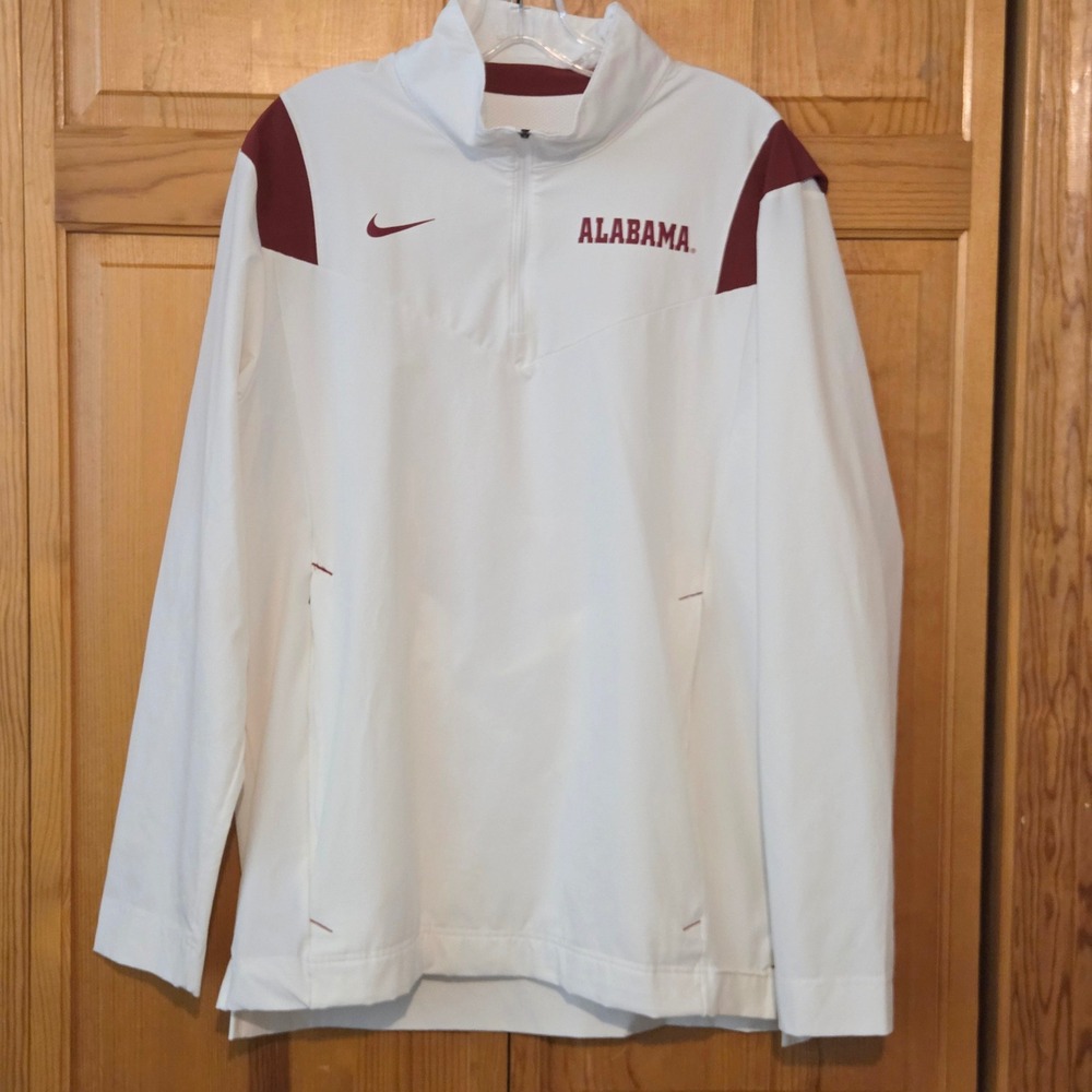 Nike‎ Alabama Crimson Tide Anorak Half Zip Jacket On Field Men's Medium